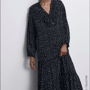 midi polka dot ZARA dress